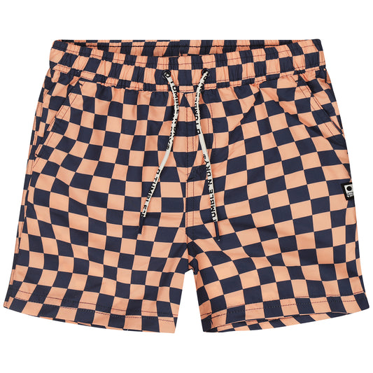 shore swimming trunks | coral pink