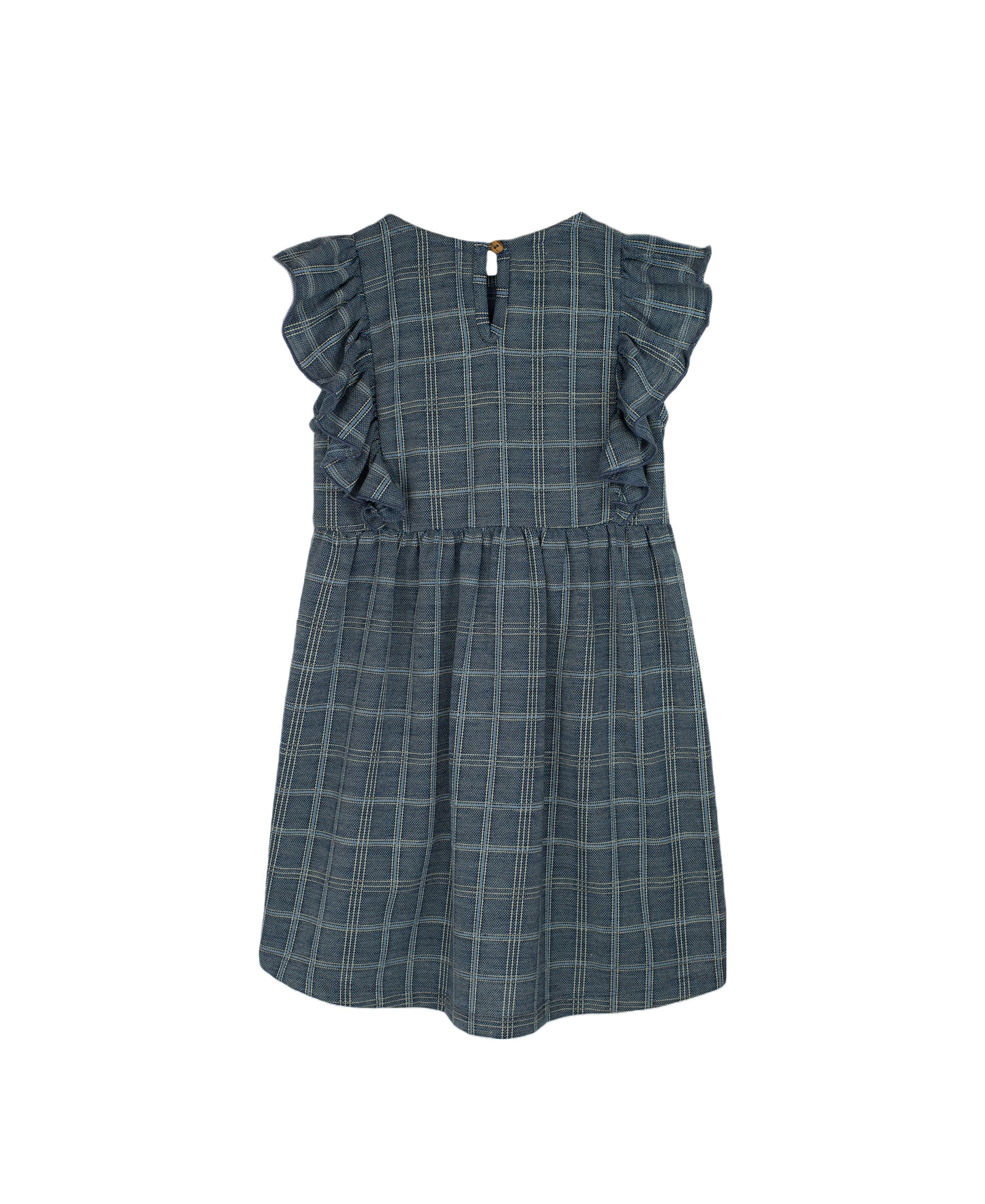 miro ruffle dress | navy