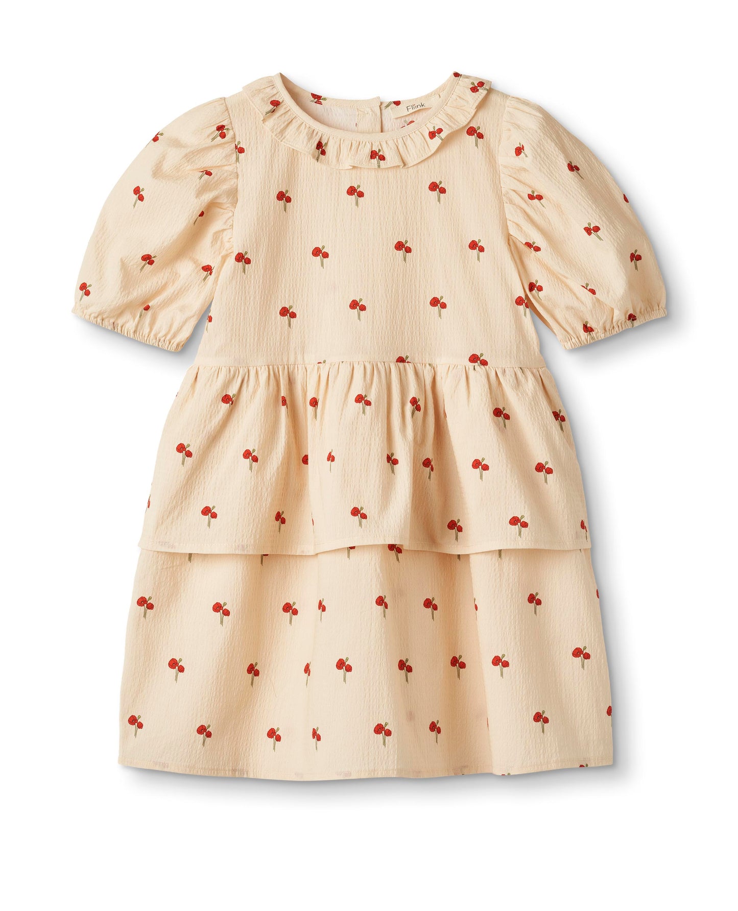 flower ss ruffle dress | sandshell