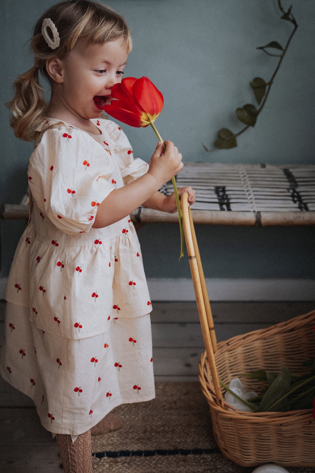 flower ss ruffle dress | sandshell
