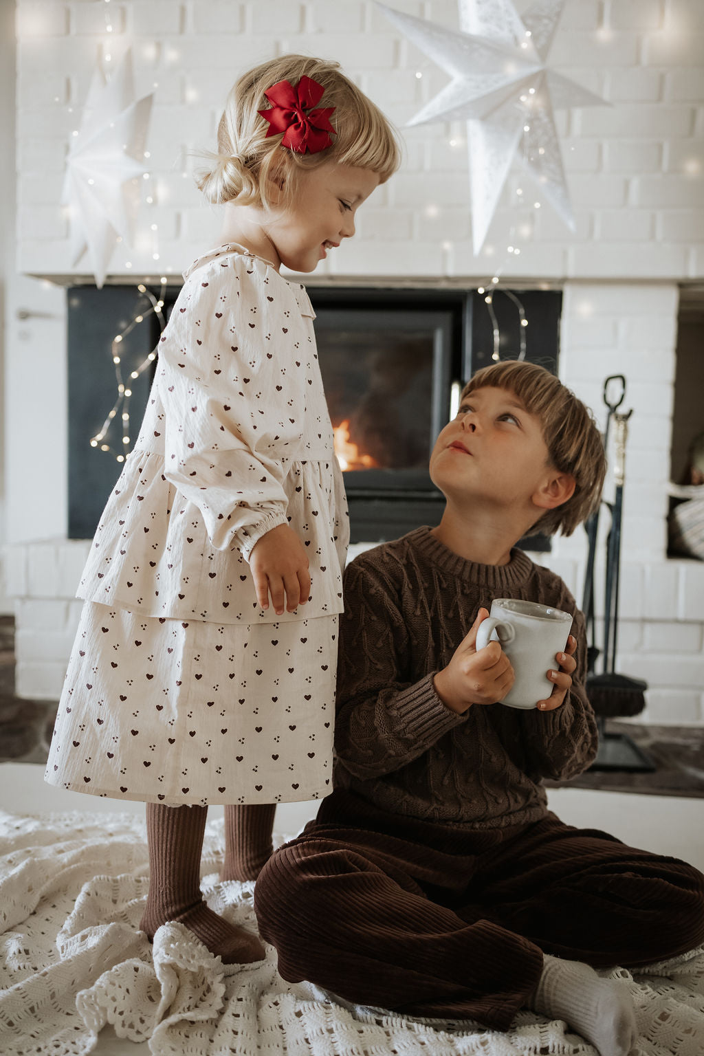 winter ls dress | sandshell aop