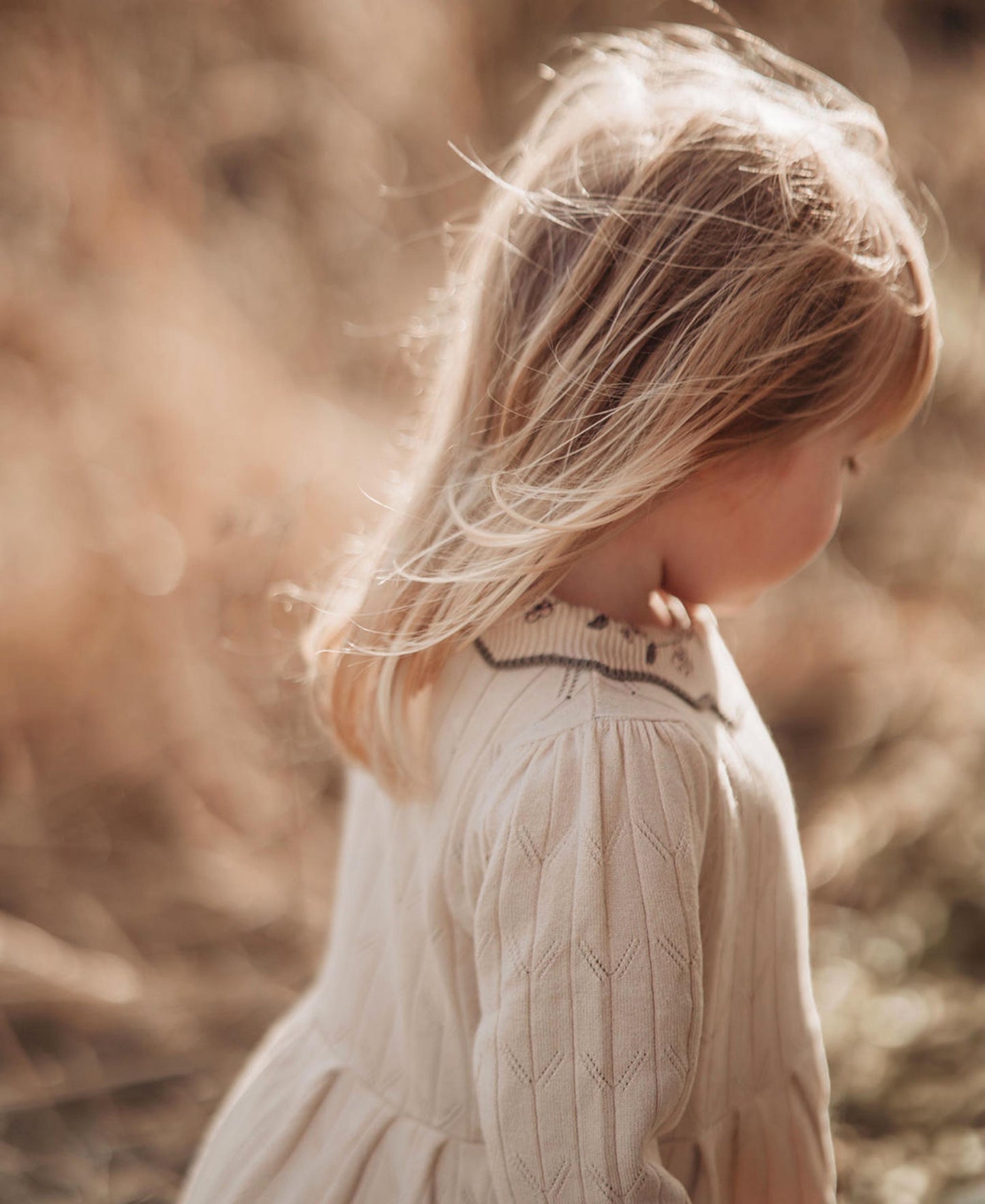 sunny embr. ls blouse | sandshell