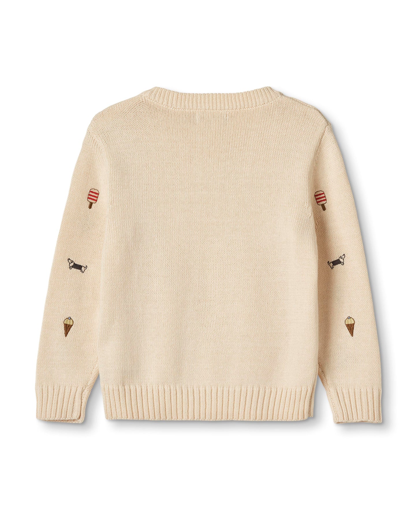 magic embr. cardigan | sandshell
