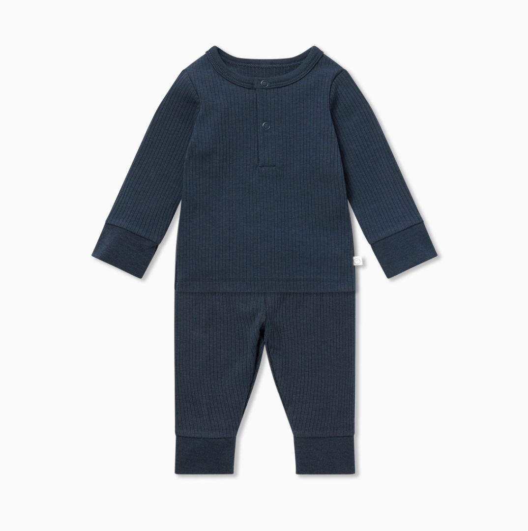 ribbed náttföt | navy