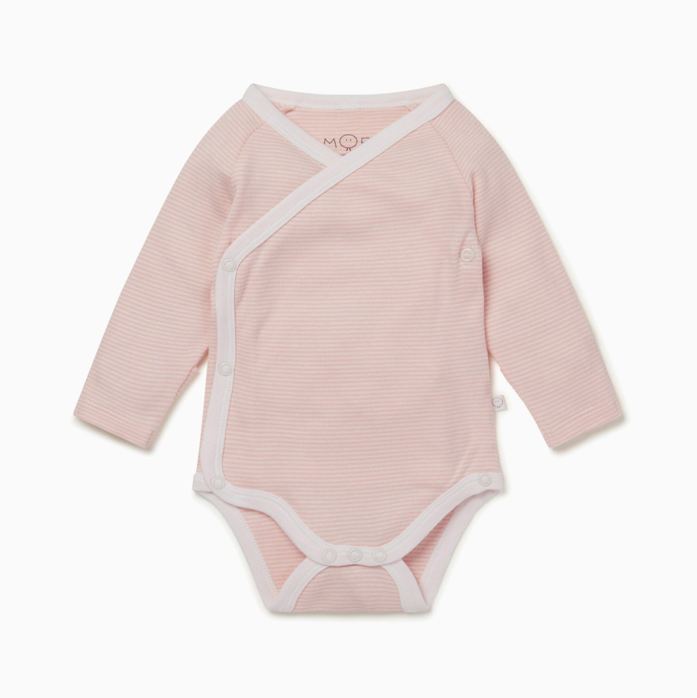 kimono samfella | blush stripe