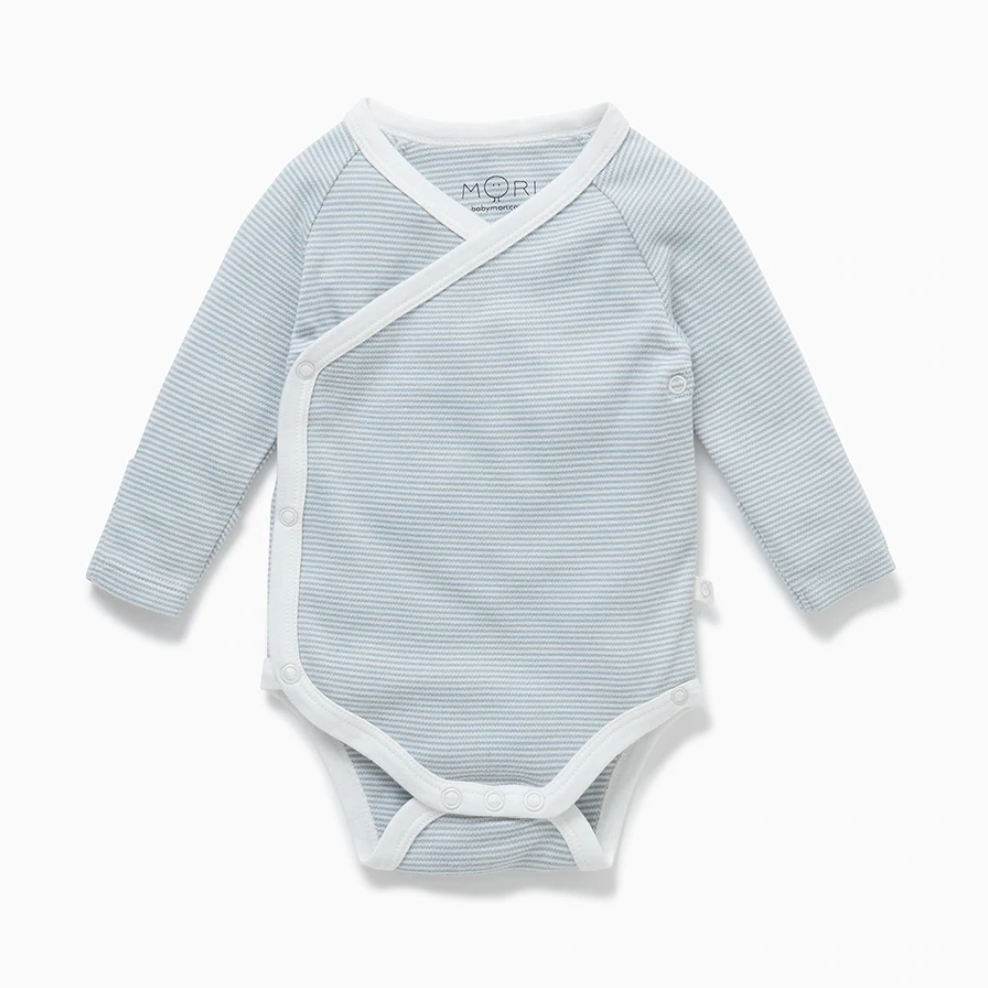 kimono samfella | blue stripe