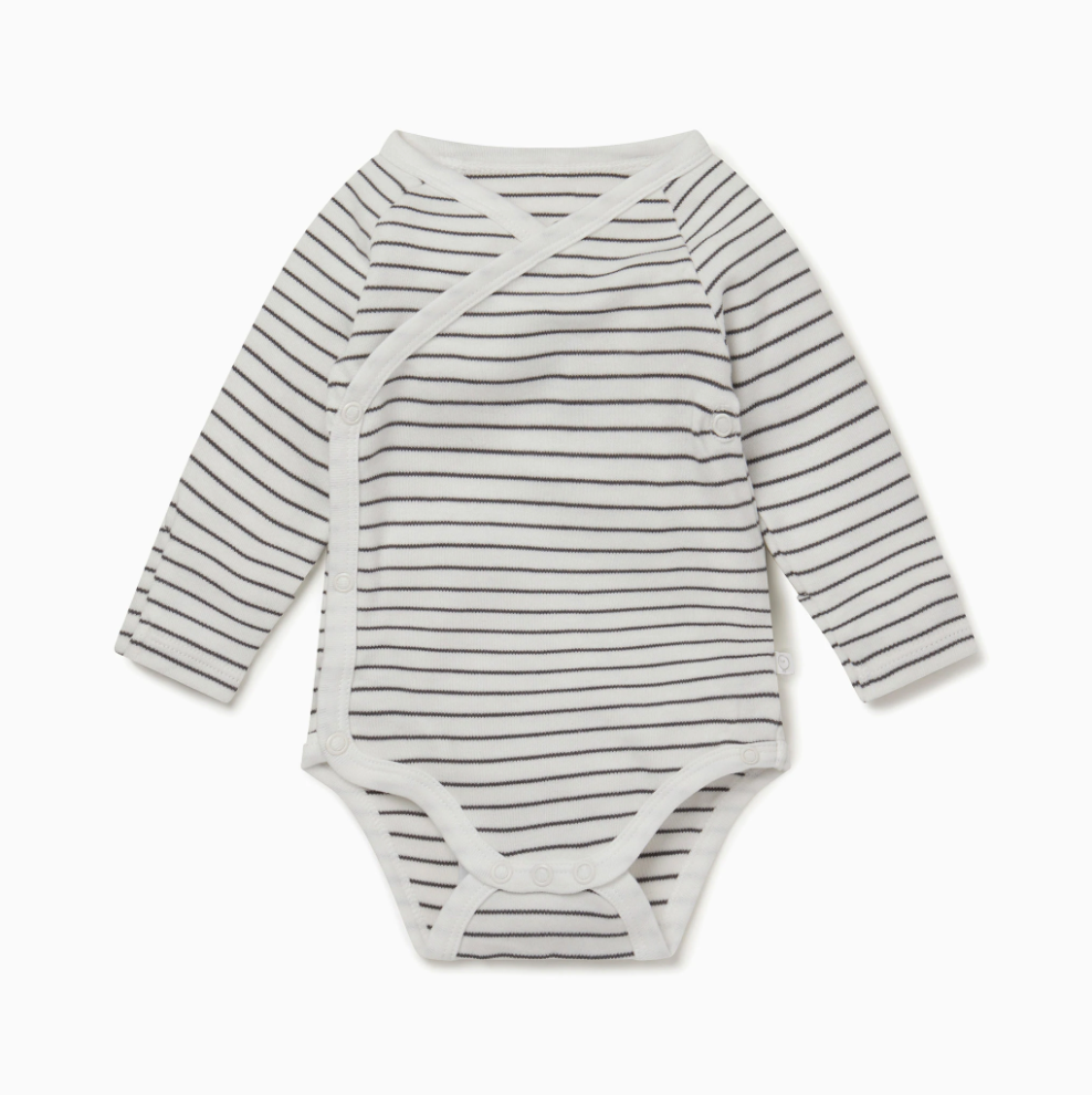 kimono samfella | grey stripe