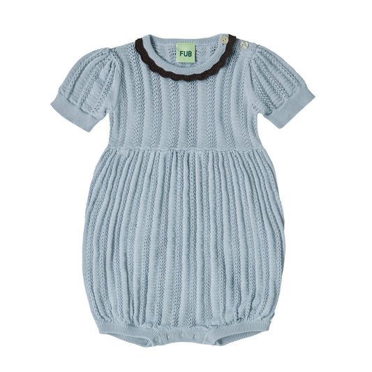 Baby Pointelle Romper | Cloud