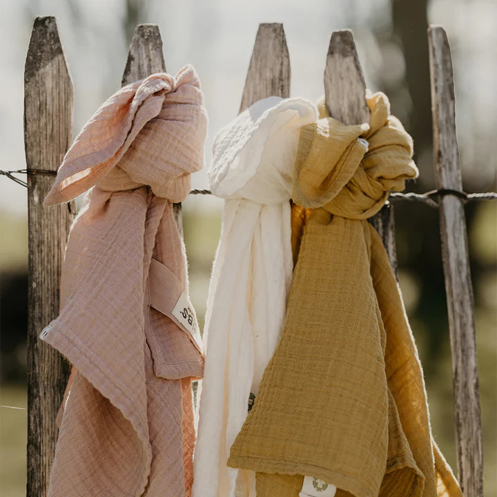 Bibs Muslin Swaddle | Ivory