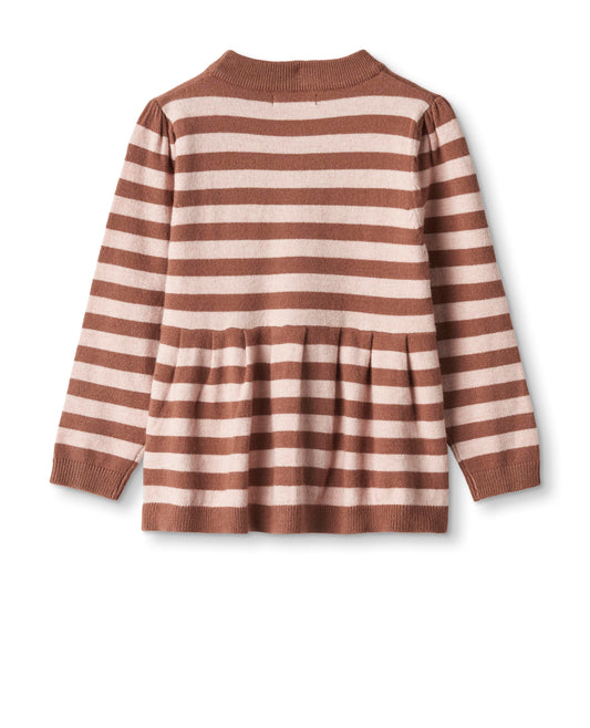 alilly blouse | carob brown striped