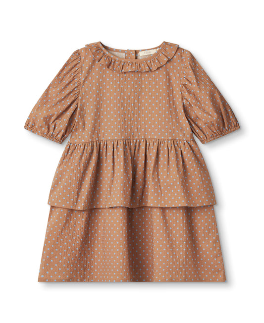 toto ss dress | tigers eye dot aop