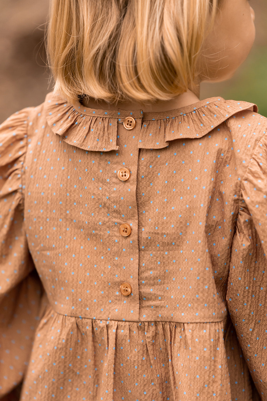 toto ls blouse | tigers eye dot aop