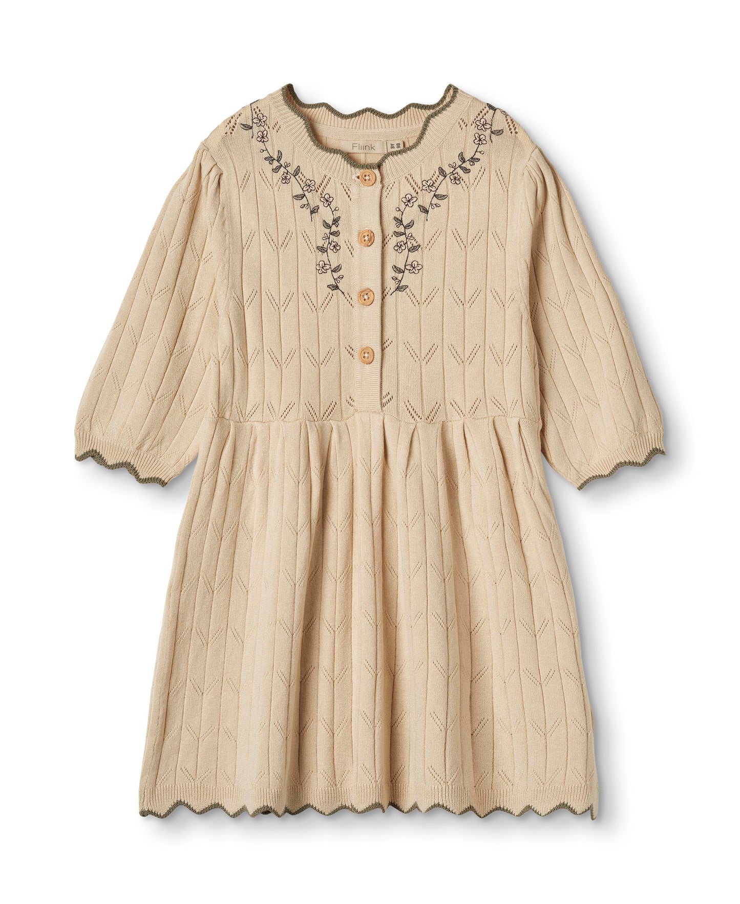 sunny embr. 3/4 knit dress | 2 litir