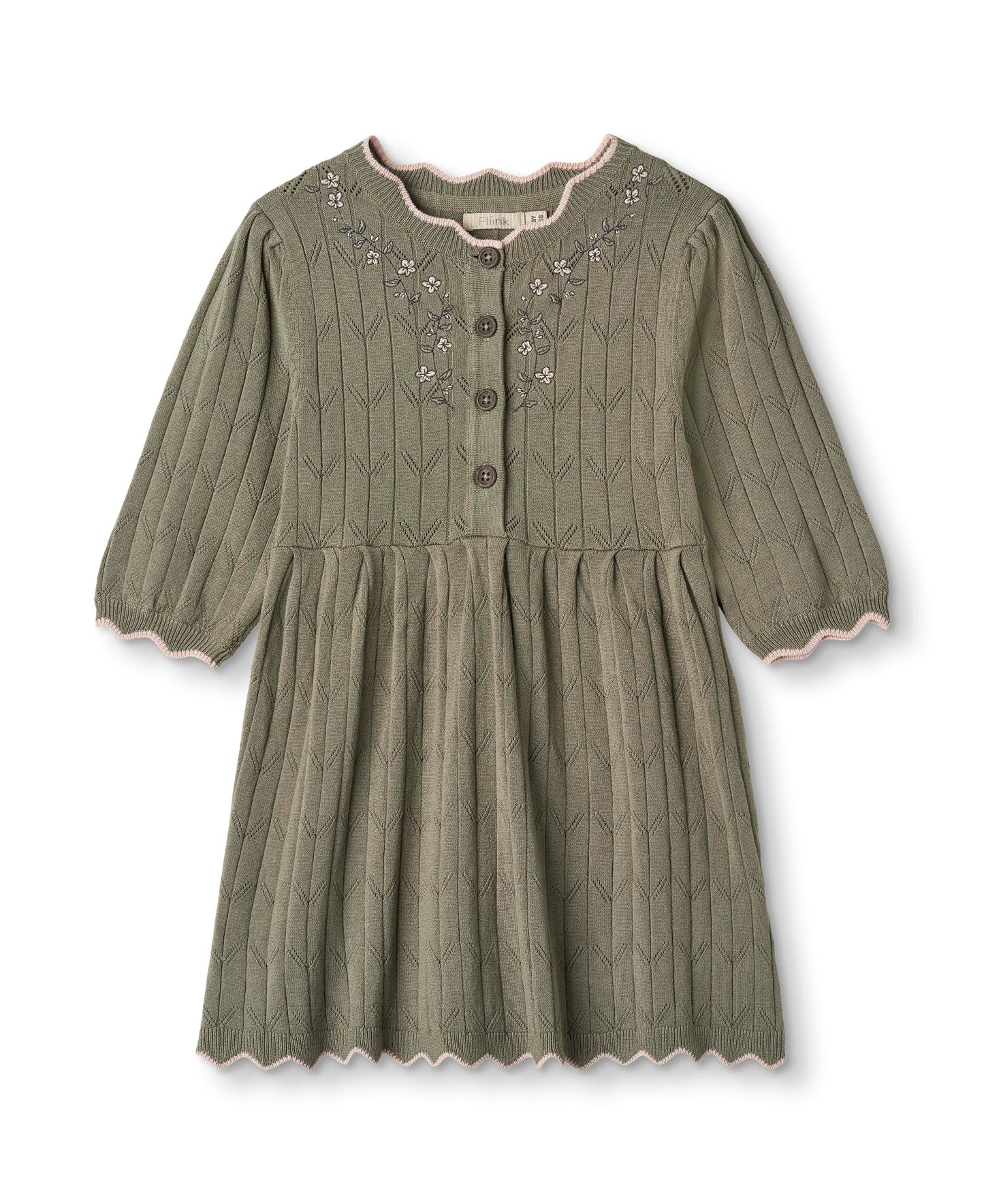 sunny embr. 3/4 knit dress | 2 litir