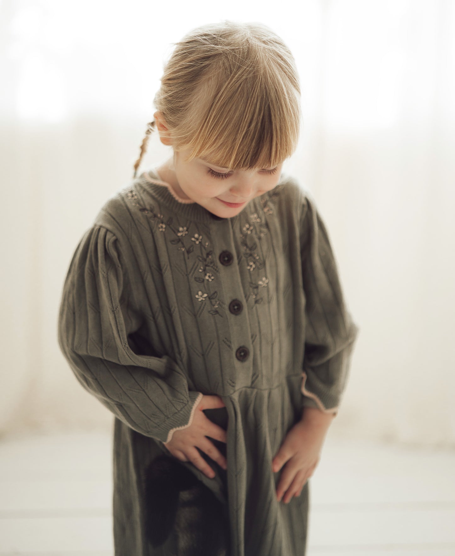 sunny embr. 3/4 knit dress | 2 litir