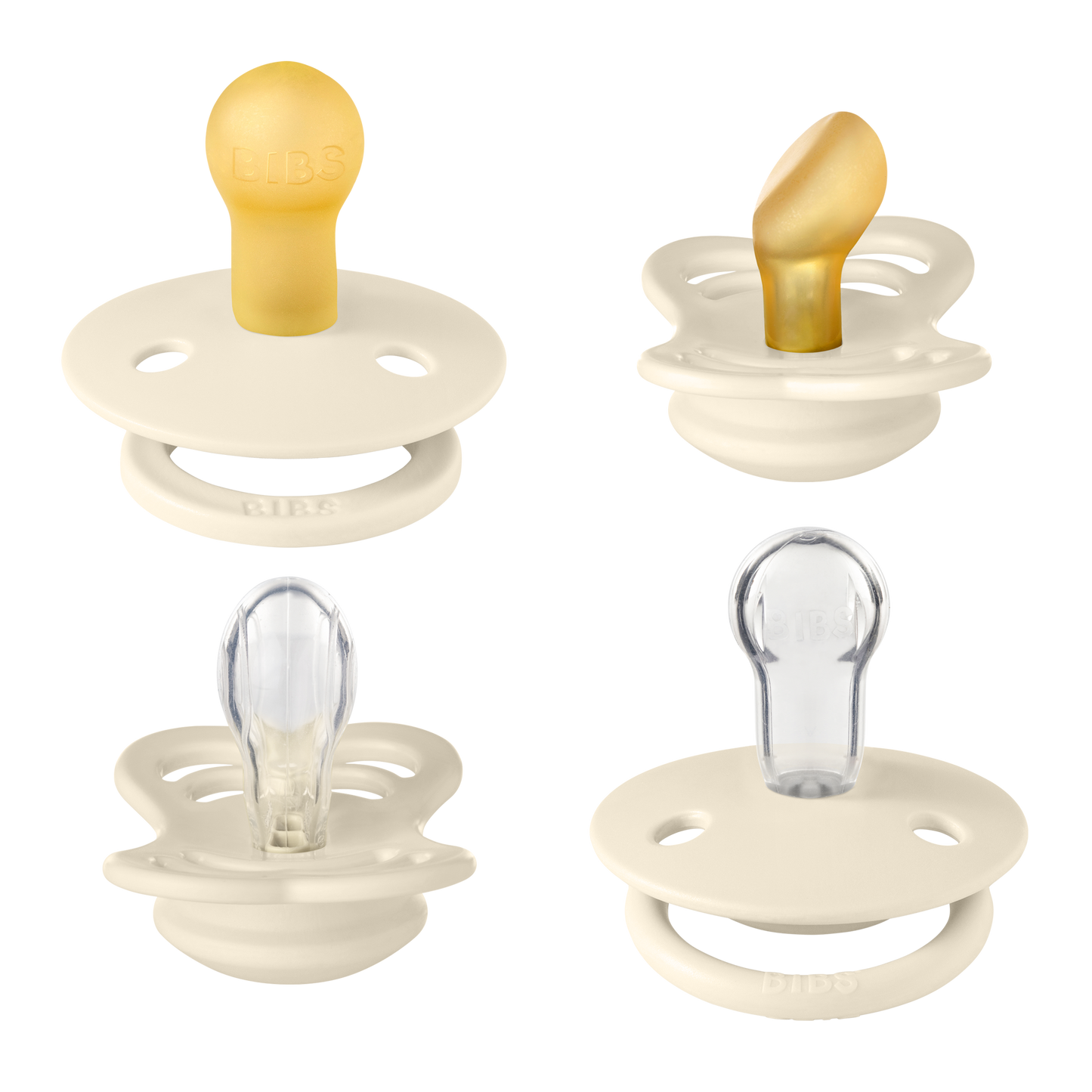 bibs try-it collection snuð 4stk | ivory