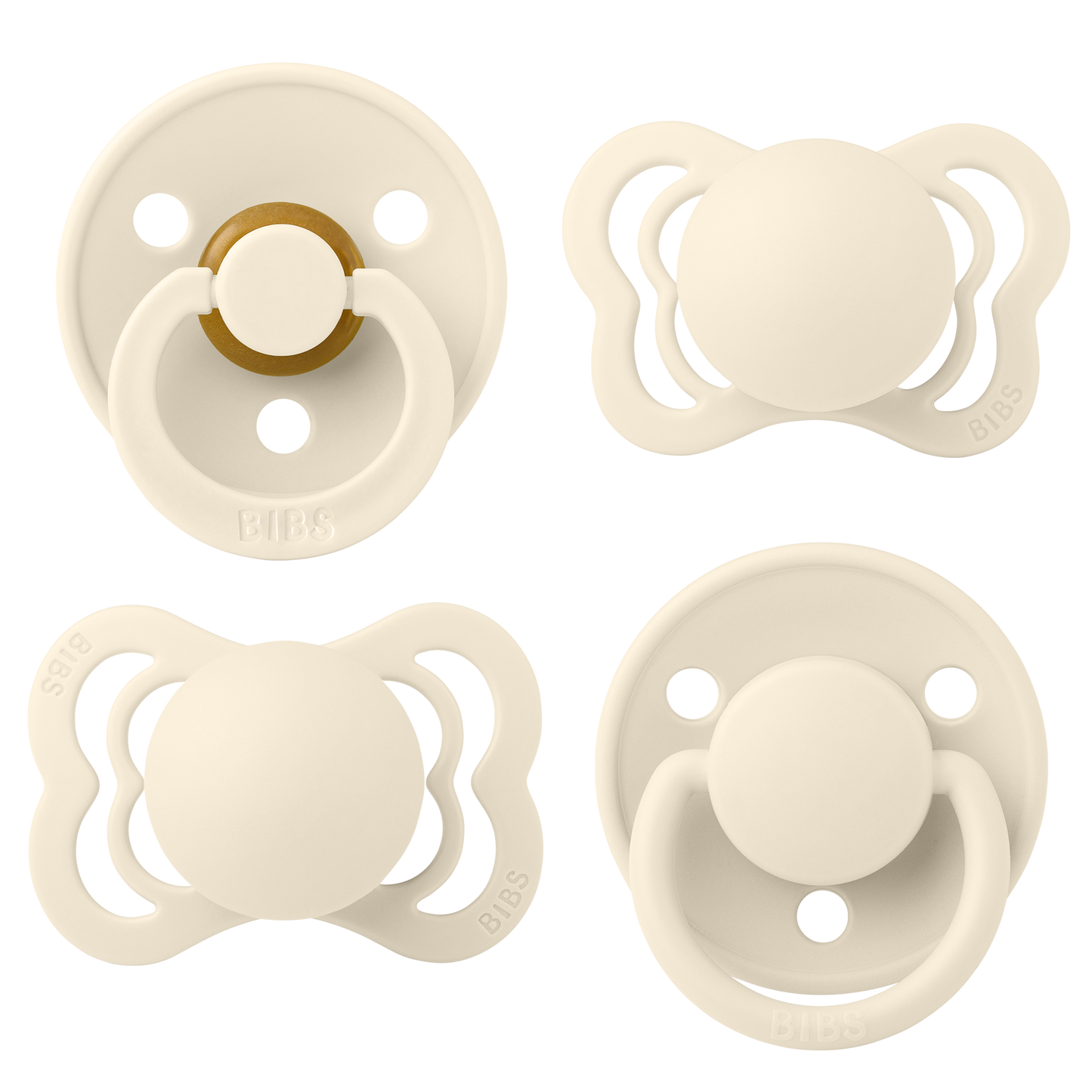 bibs try-it collection snuð 4stk | ivory