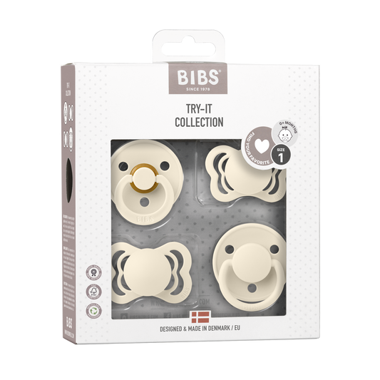 bibs try-it collection snuð 4stk | ivory