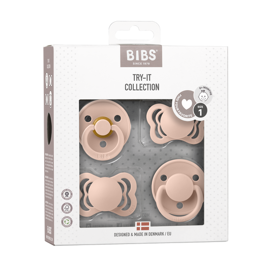 bibs try-it collection snuð 4stk | blush