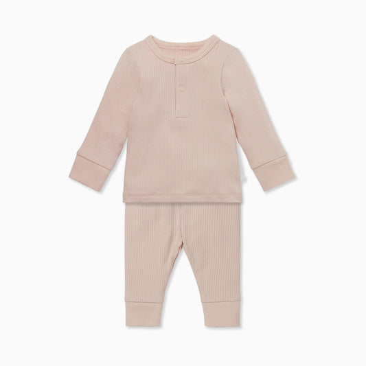 ribbed náttföt | blush