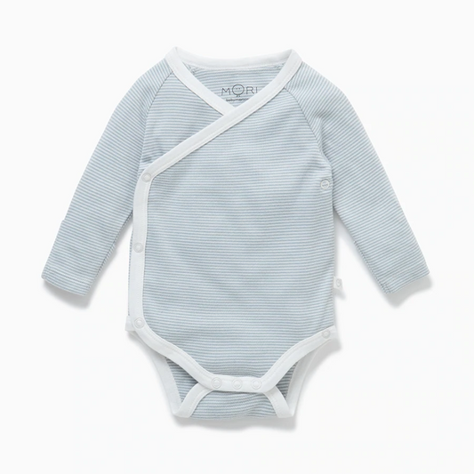 kimono samfella | blue stripe